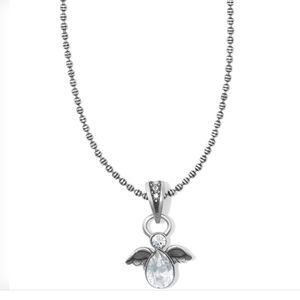 Brighton "HEAVENLY ANGEL" Pendant Necklace MSRP $52 w Swarovski Crystal Accents